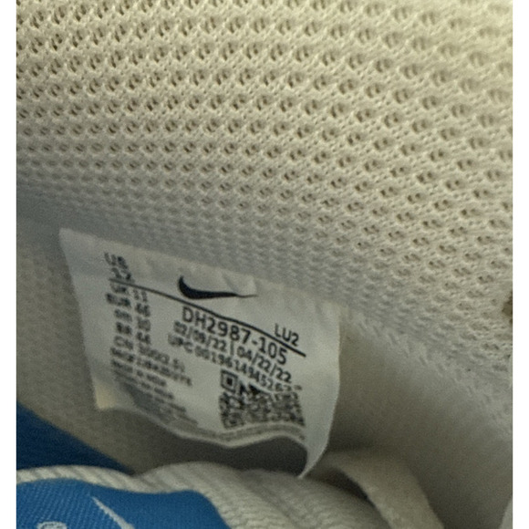 Nike Court Vision Low Shoes Mens Size 12 White Blue DH2987-105 Casual Sneakers - Picture 6 of 7